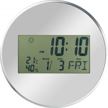 Wall clock with digital display TEOBALD