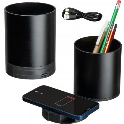 Recycled aluminium pen holder BORIS