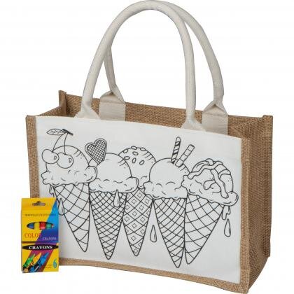 Jute cotton bag for colouring in ELISA