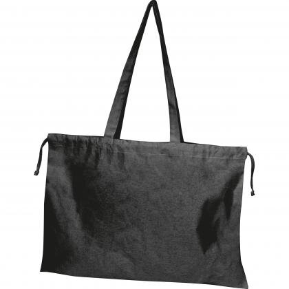 Organic cotton bag with fastener VIOLETA
