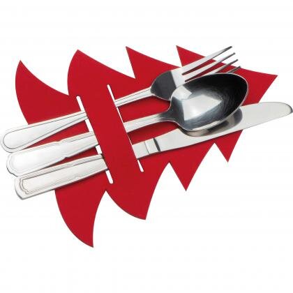 Cutlery pad in Christmas tree shape LOREDANA