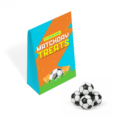 Matchday Treats - Eco Range - Carton Box - Chocolate Footballs