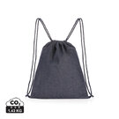 Impact AWARE&trade; recycled denim drawstring backpack