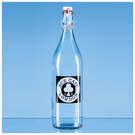 1ltr Round White Cap Swing Top Bottle E163106