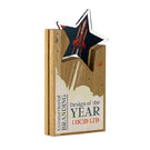 OAK WITH ACRYLIC HOVERING STAR AWARD E162802