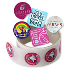 50mm PAPER STICKERS ON ROLLS E1614402