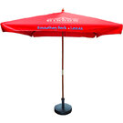 2m Square Wooden Parasol E1610904