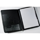 Malvern A4 Zipped Folder in Black or Navy E167902