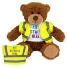 17cm Anne Bear in Hi Vis Vest E1613004