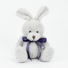 15cm Plush Rabbit with a Printed Bow E1612906