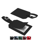 Universal Leather Rectangular Luggage Tag with Security Flap, made in the UK in a choice of 5 colours.
