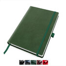 Universal Leather Pocket Casebound Notebook with Elastic Strap & Pen Loop, made in the UK in a choice of 6 colours.