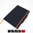 Universal Leather A4 Casebound Notebook with Elastic Strap & Pen Loop, made in the UK in a choice of 6 colours.