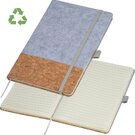 A5 notebook out of cork and felt TERESA