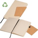 Notebook with a cover made from recycled milk carton and magnetic closure MARTHA