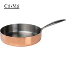 CrisMa copper frying pan with high rim BERTHA