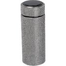 Small stainless steel drinking bottle with rhinestone accents EDWARD