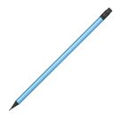 Pencil with eraser in metallic colors JAMES