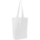 Fairtrade cotton bag with bottom fold PIOTR