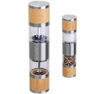 Salt & pepper mill made of stainless steel and bamboo BEATA
