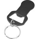 Recycled aluminum keychain with shopping cart release and bottle opener OLIVER