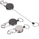Retractable keychain with metal carabiner PEGGY