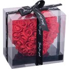 Artificial roses in heart shape JANICE