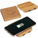 Bamboo Wireless Charger with 2 USB ports ROMAN