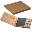 Cheese set with slate cutting board VIOLA