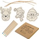 Christmas tree tag painting set PABLO