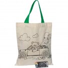 Cotton bag for coloring OLIVE