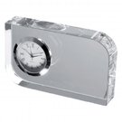 Glass block with small clock GERALD