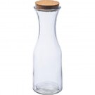 Glass carafe with cork lid NIKODYM