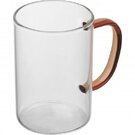 Glass mug with coloured handle EDDA