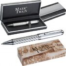 Mark Twain ball pen in carbon design AURORA