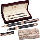 Mark Twain writing set, in a wooden case JAN