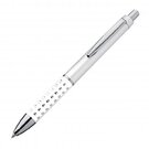 Plastic ball pen with sparkling grip zone REX