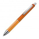 Plastic ball pen with sparkling grip zone REX
