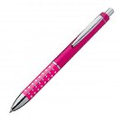 Plastic ball pen with sparkling grip zone REX