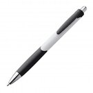 Plastic ball pen with rubber grip zone HARRIET