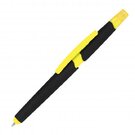 Plastic ballpen with highlighter and touch function EMMETT