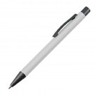 Plastic ballpoint pen with metal clip MIKOLAJ