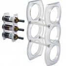 Plastic wine rack for three bottles BOBBY