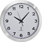 Round media clock made of metal JONAH