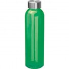 Transparent drinking bottle with grey lid EUGEN