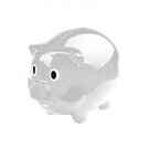Transparent piggy bank TRUDY