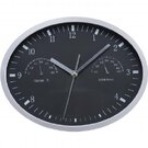 Wall clock with hygrometer, thermometer and click system HENRY