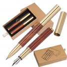 Writing set (brass and wood) SANTIAGO