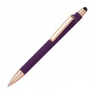 Rubberised ballpoint pen LENA