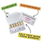 Bamboo Golf Tees with Plantable Packaging